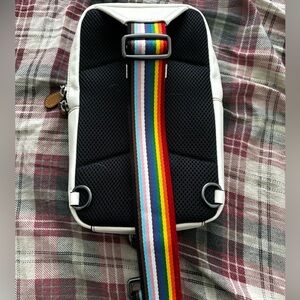 This is for the pride sale and this is a coach Sullivan purse in rainbow